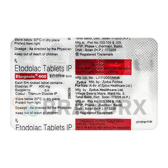 Etogesic 400 mg Alidac Fortiza
